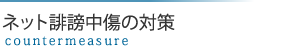 ネット誹謗中傷の対策